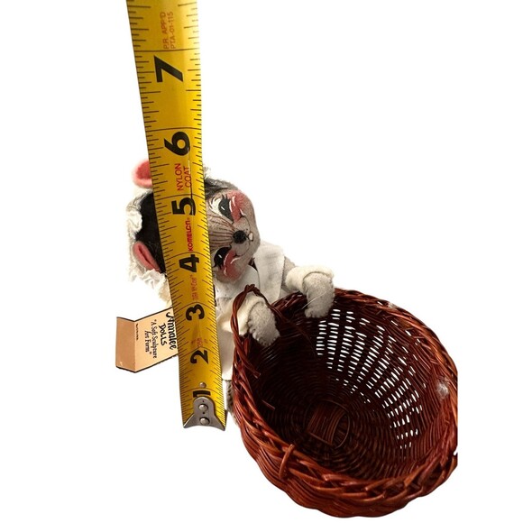Annalee Mobilitee Vintage Mouse Pilgrim Basket With Tags 3074 - Picture 2 of 8